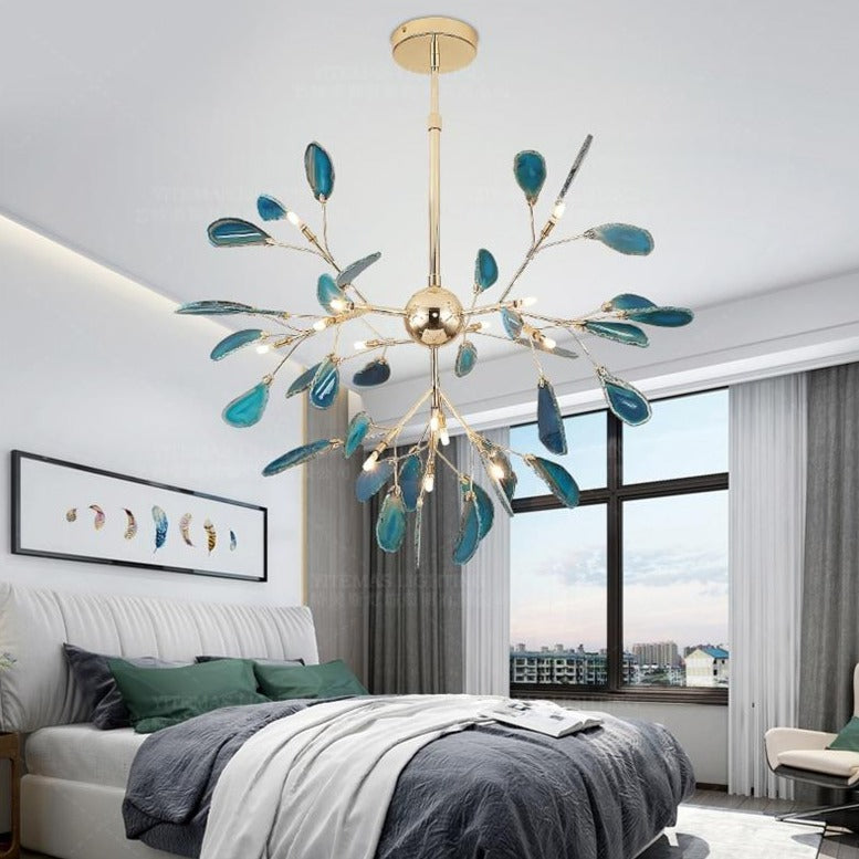 Natural Agate Stone Chandelier